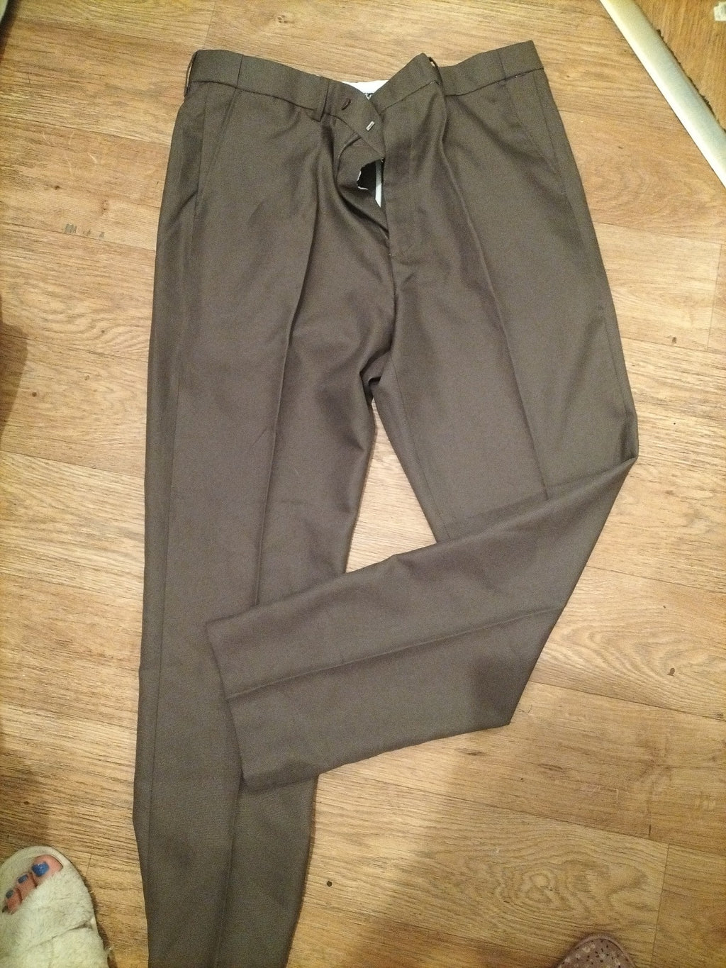 Mens James Holton Size 40/31 Brown Trousers