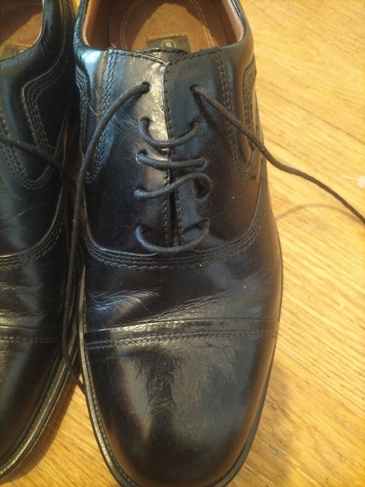 Mens Innovate Size Uk 9 Black Leather Court Shoes