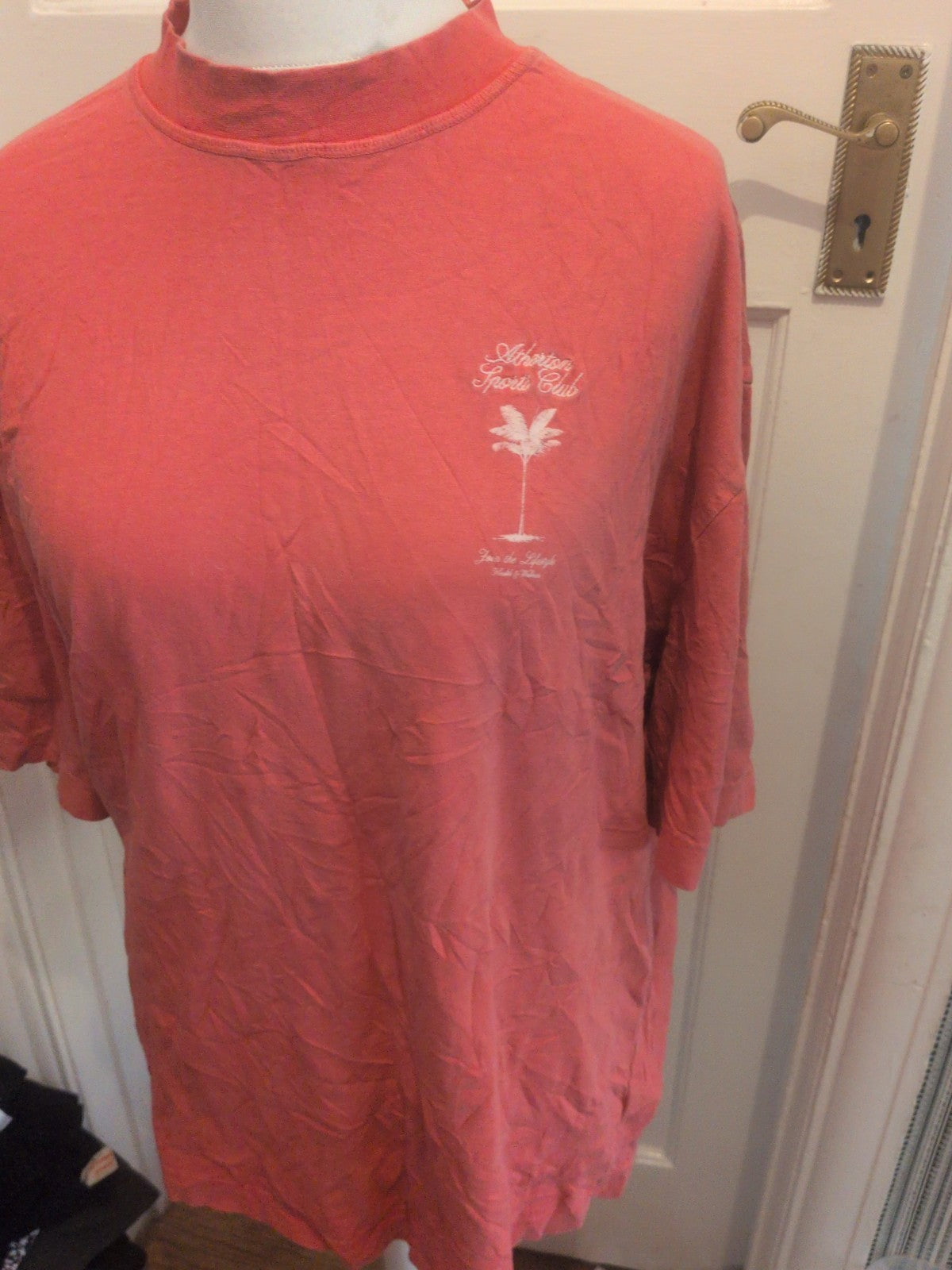 River Island Medium Red Print Front And Back Short Sleeve T-shirt