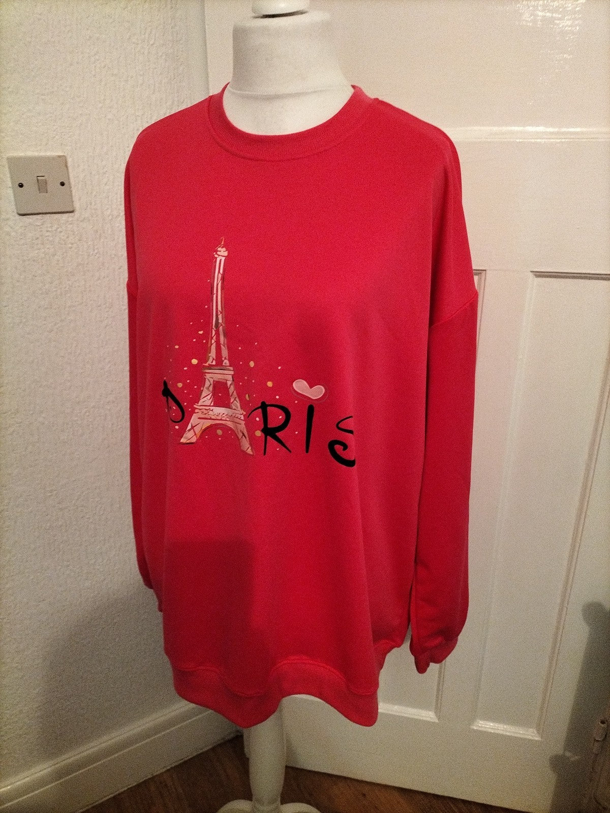 Ladies Size 4XL Hot Pink "Paris" Blouse