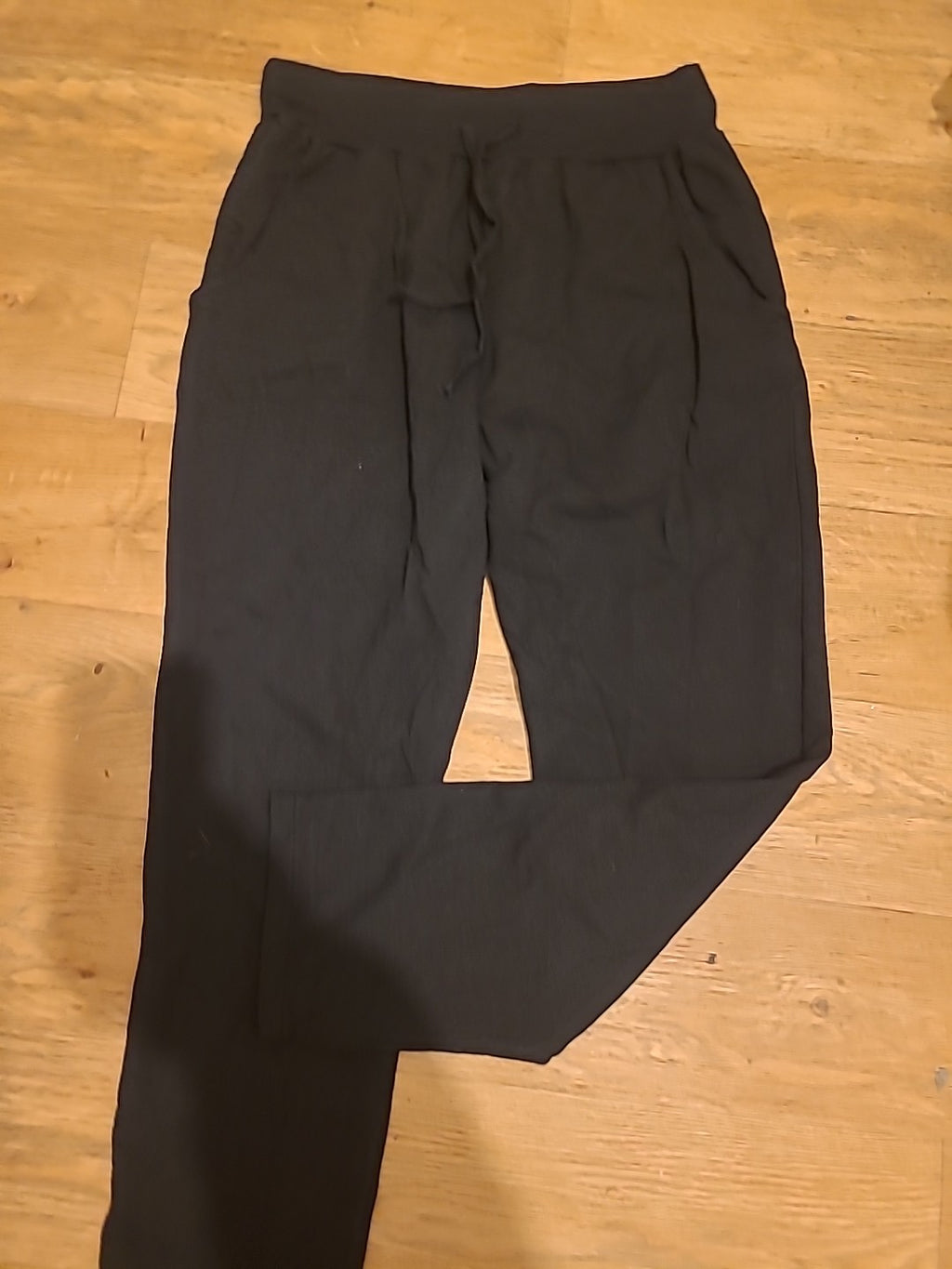 Ladies Raspberry One Size Black Joggers