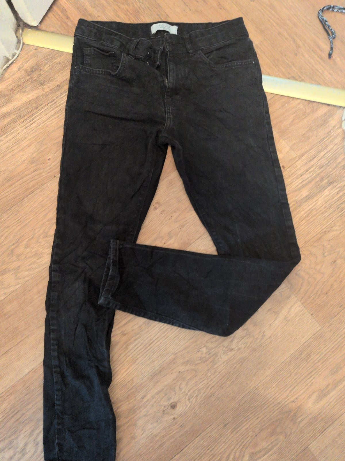Easy 30R Black Skinny Fit Jeans