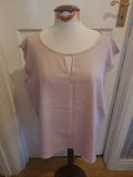 Ladies Shein 4xl Blush Short Sleeve Blouse