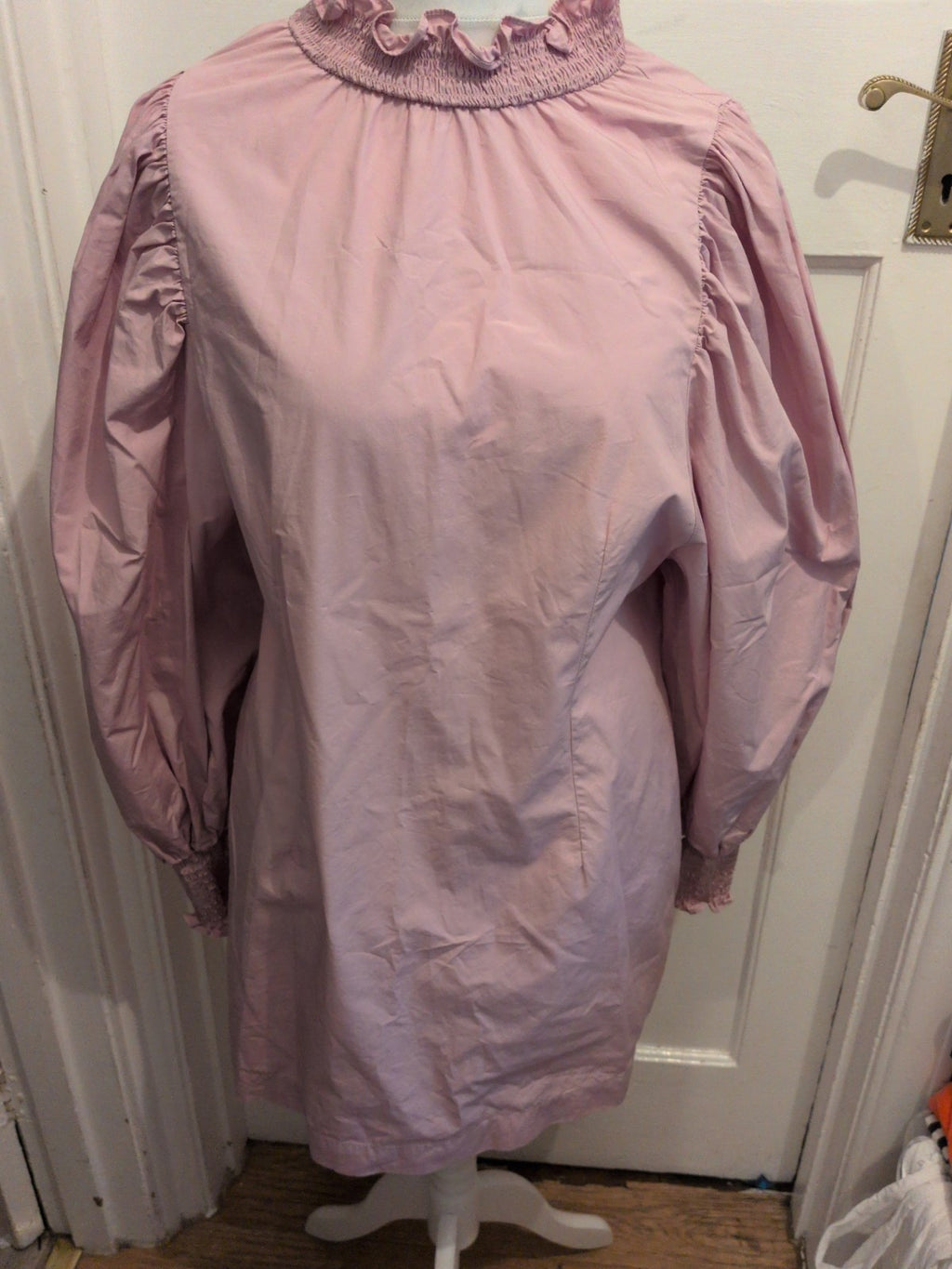H&M 18 Purple Long Sleeve Knee Length Dress
