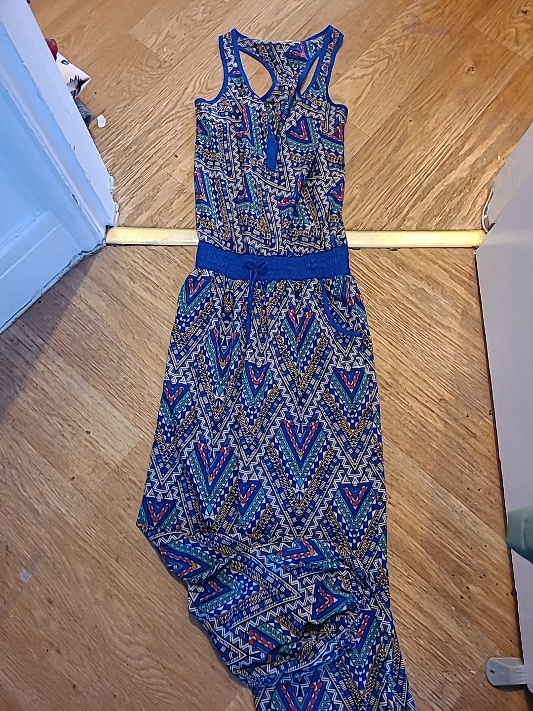 Ladies Lara Ethnics Size S/M Multicoloured Aztec Sleeveless Jumpsuit