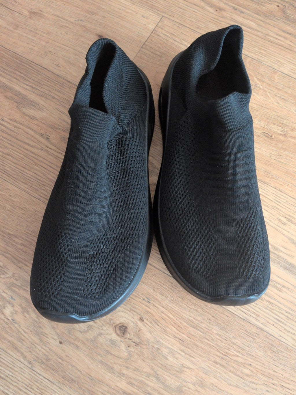 UK 6.5 Black High Ankle Trainers