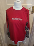 Mens Race Face Size Large Red Long Sleeved Tshirt