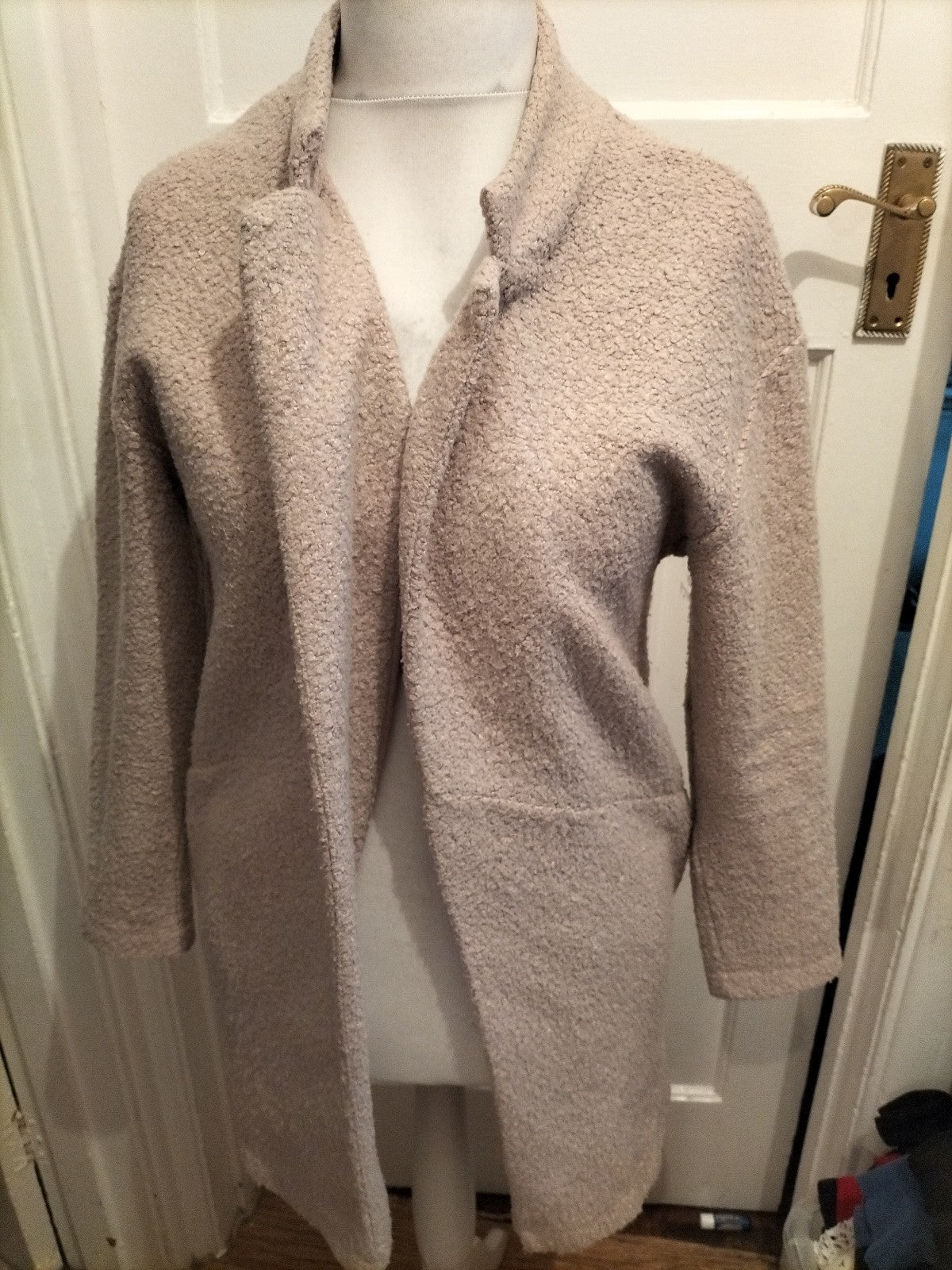 M&S Collection 10 Pale Pink Longline Cardigan