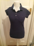 Ladies Tog24 Size 10 Navy Short Sleeve Polo