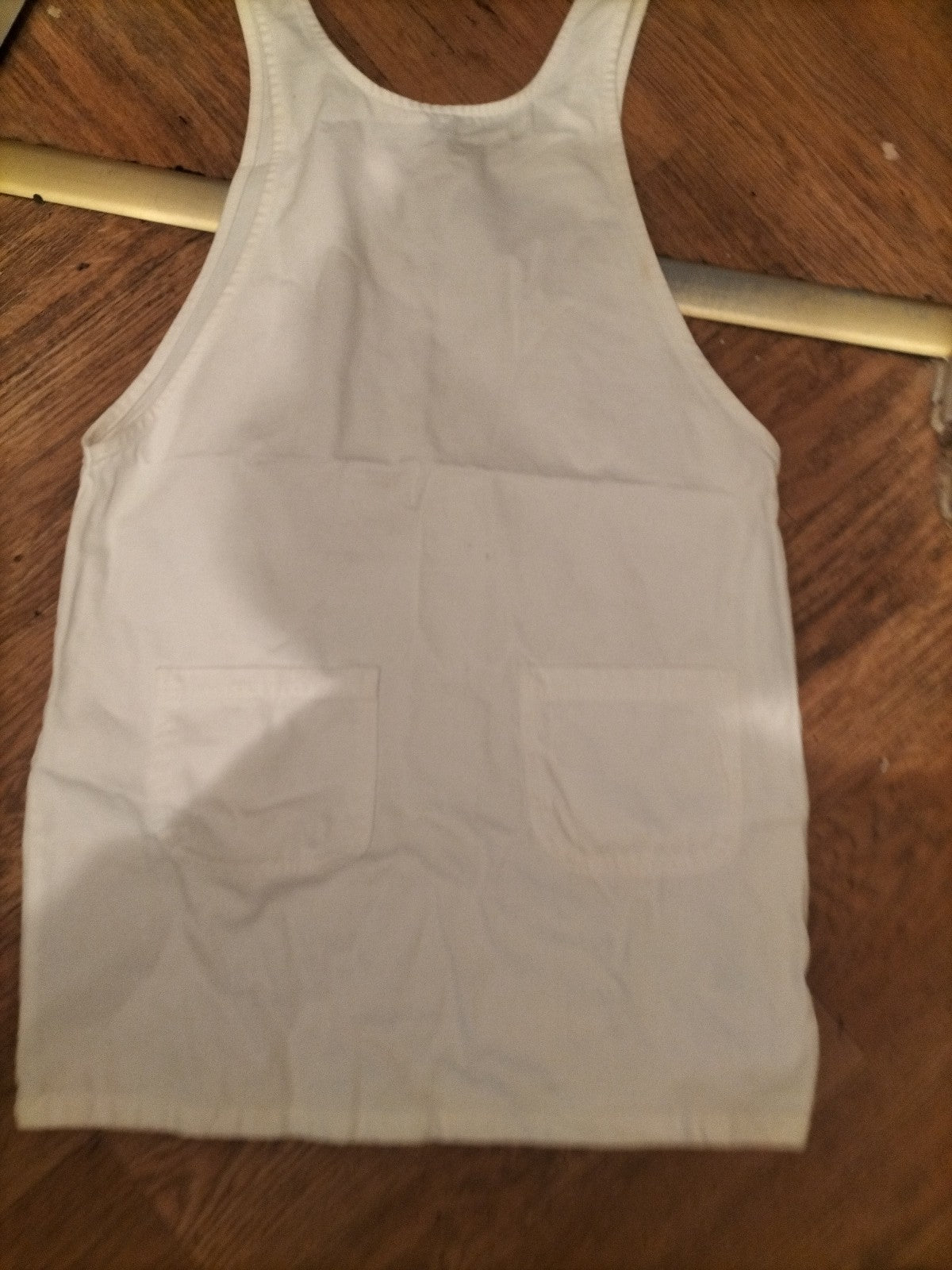 Ladies New Look Size 8 White Denim Sleeveless Dress