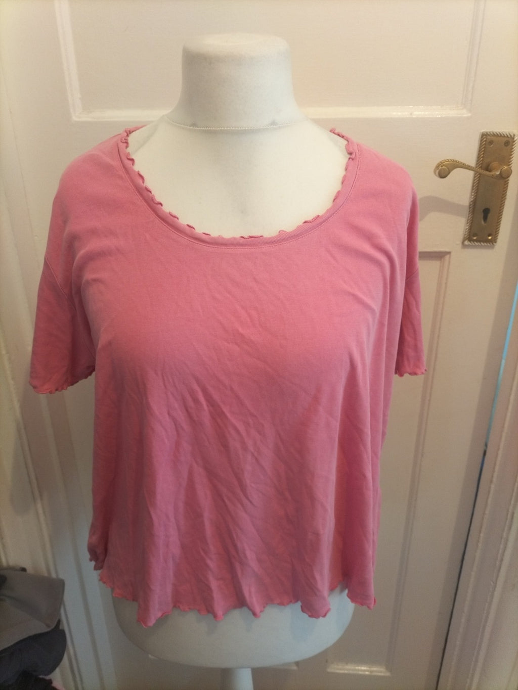 Ladies Rogers+Rogers Size 20 Pink Short Sleeved Blouse