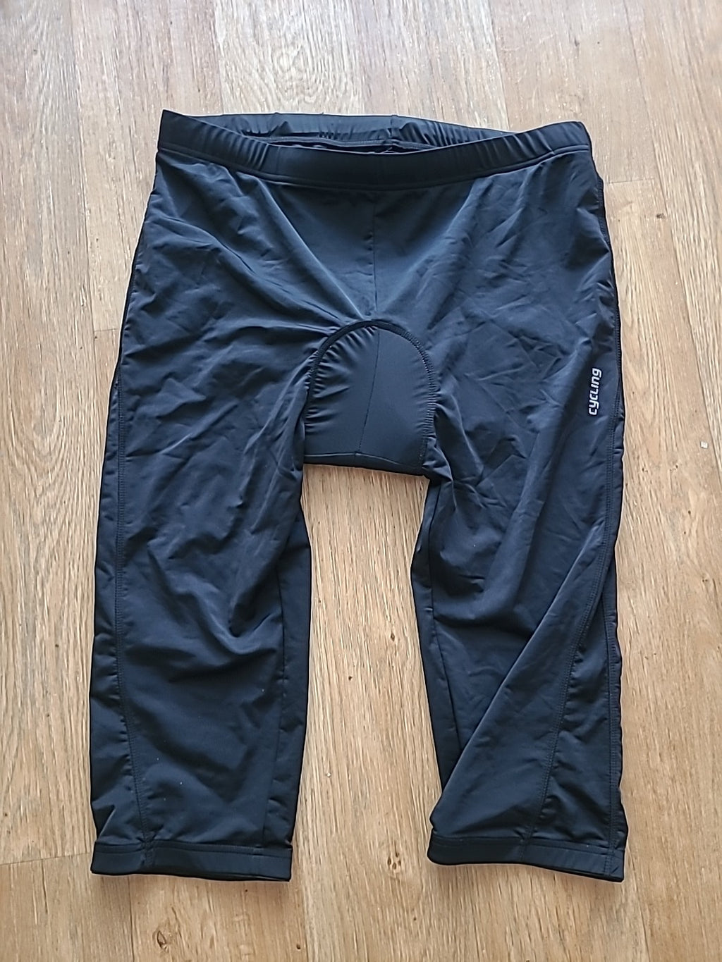 Mens Crivit Size Large Black Padded Bib Leggings