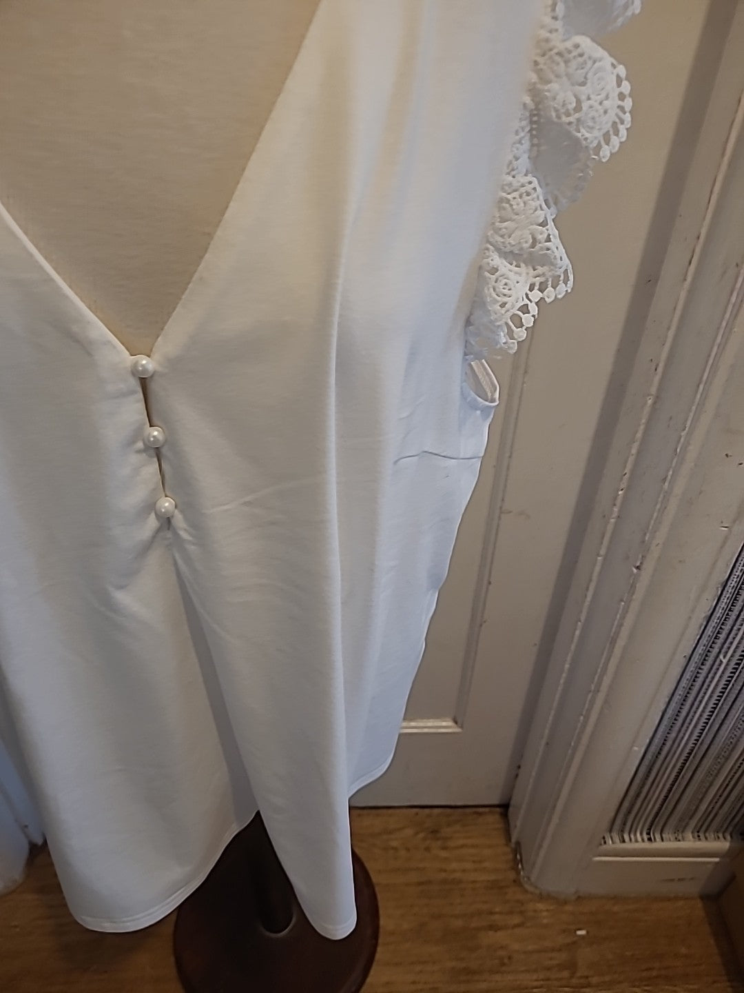 Ladies Shein Curve Top 4XL White