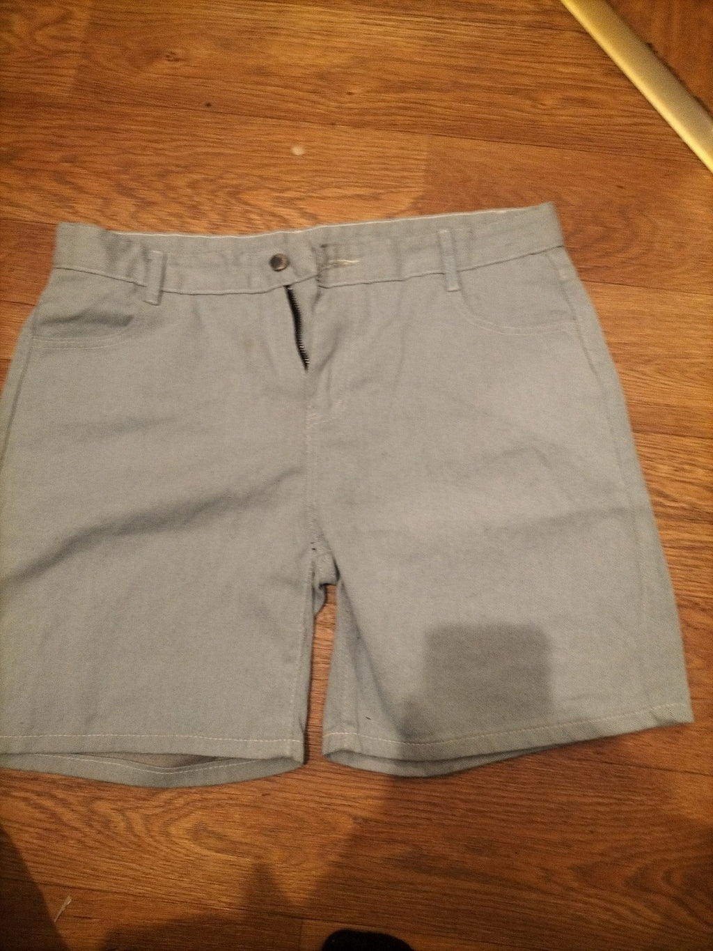 Mens Size 4XL Pale Denim Shorts