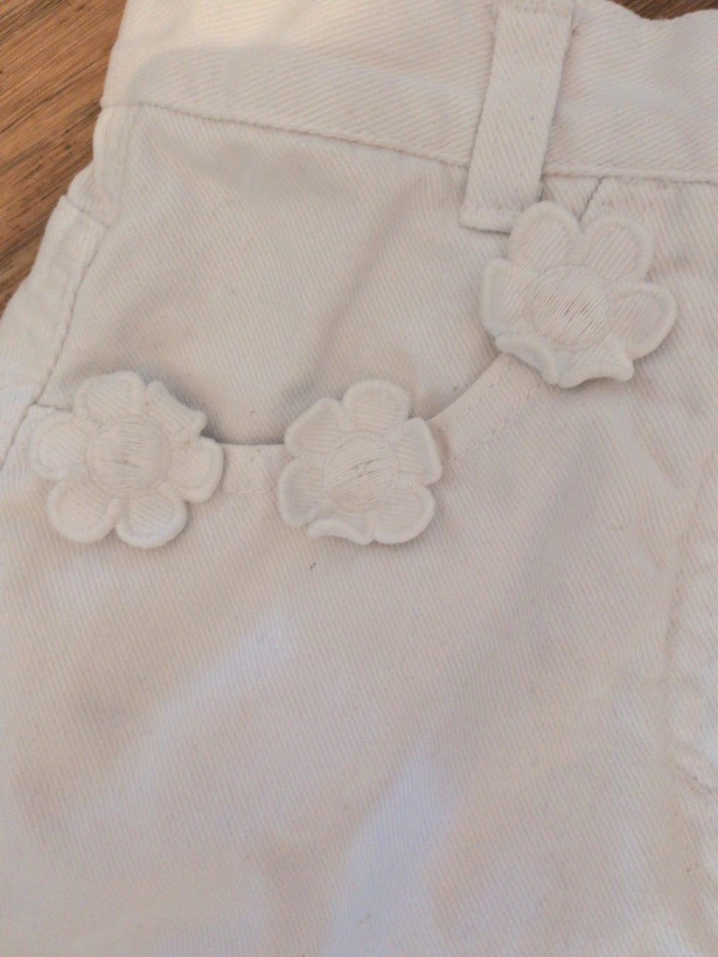 United Colours Of Benneton 10 Years White Denim Skirt