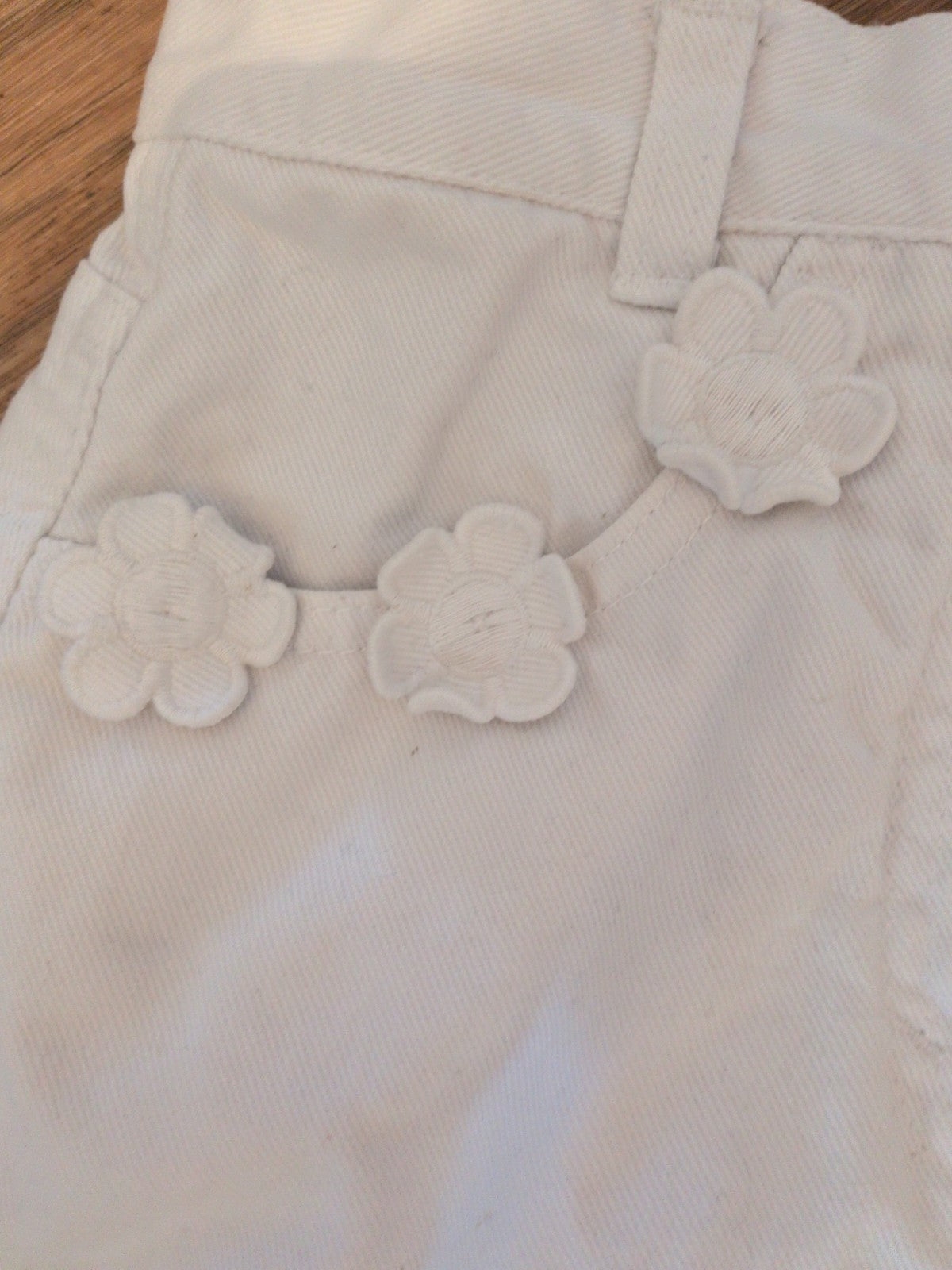 United Colours Of Benneton 10 Years White Denim Skirt
