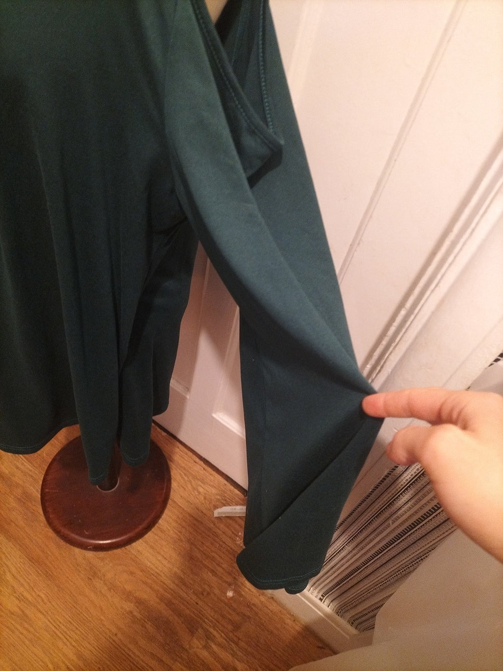 Ladies Shein Size 4XL Dark Green Long Sleeved Blouse