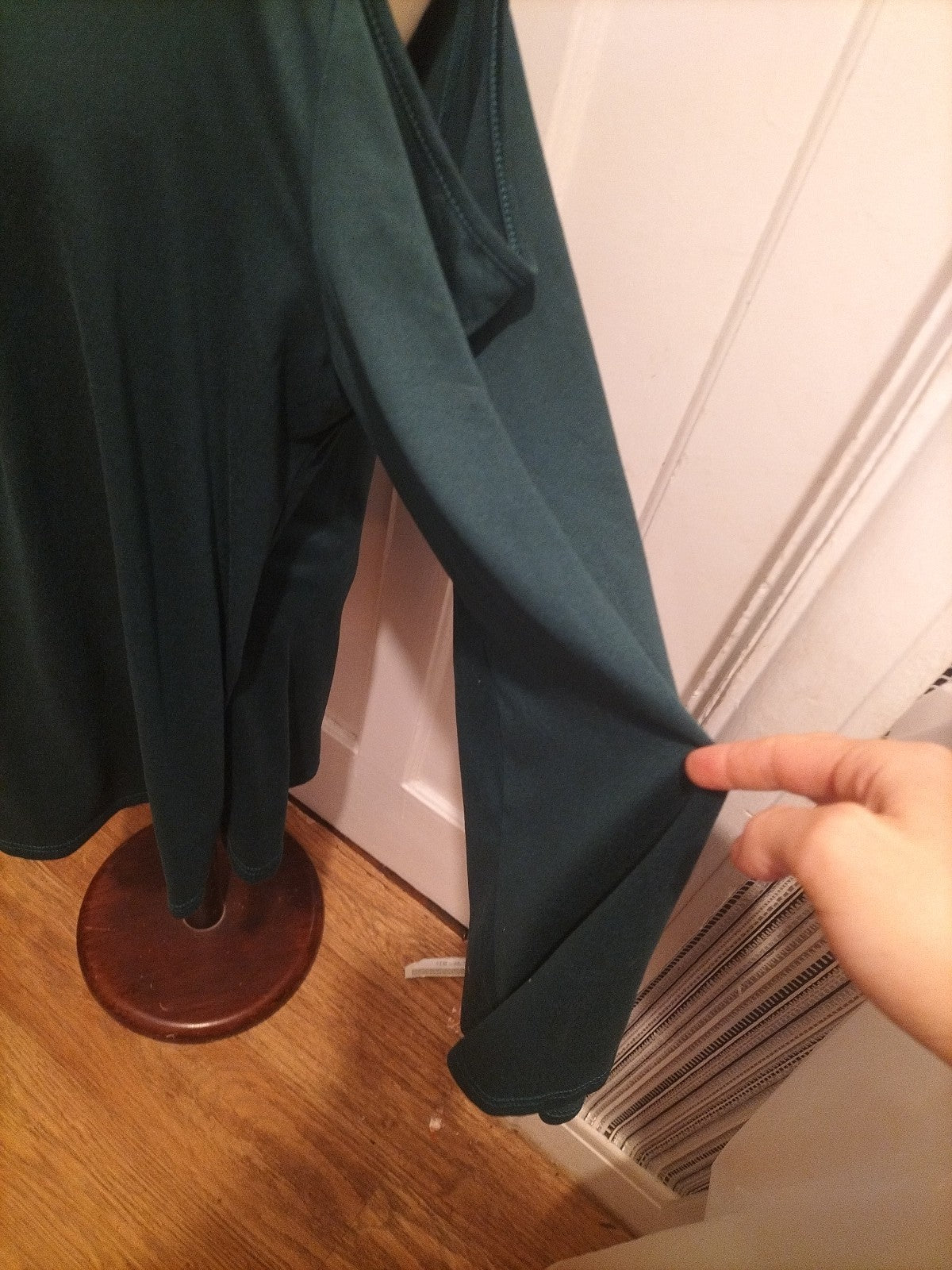 Ladies Shein Size 4XL Dark Green Long Sleeved Blouse