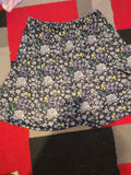 Fashion Friendly 2xl Black Floral Flare Skirt Elasticated