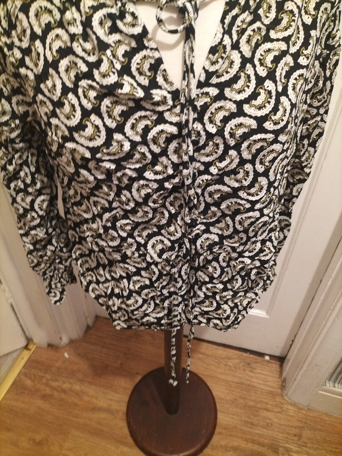 Ladies Per Una 10 Multi Coloured Long Sleeved Blouse