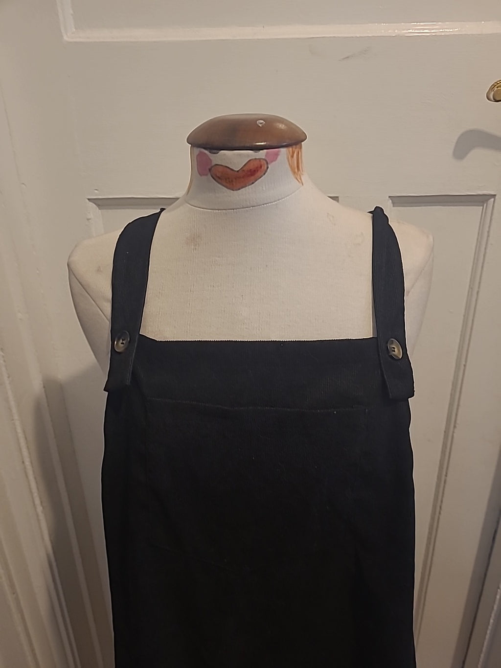 Ladies Shein Size 2XL Black Sleeveless Dress Low Neck