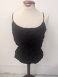 Ladies George Size 20 Black Cami T-shirt Sleeveless