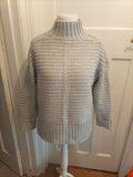 Tu 14 Grey Knit High Neck Long Sleeve Jumper