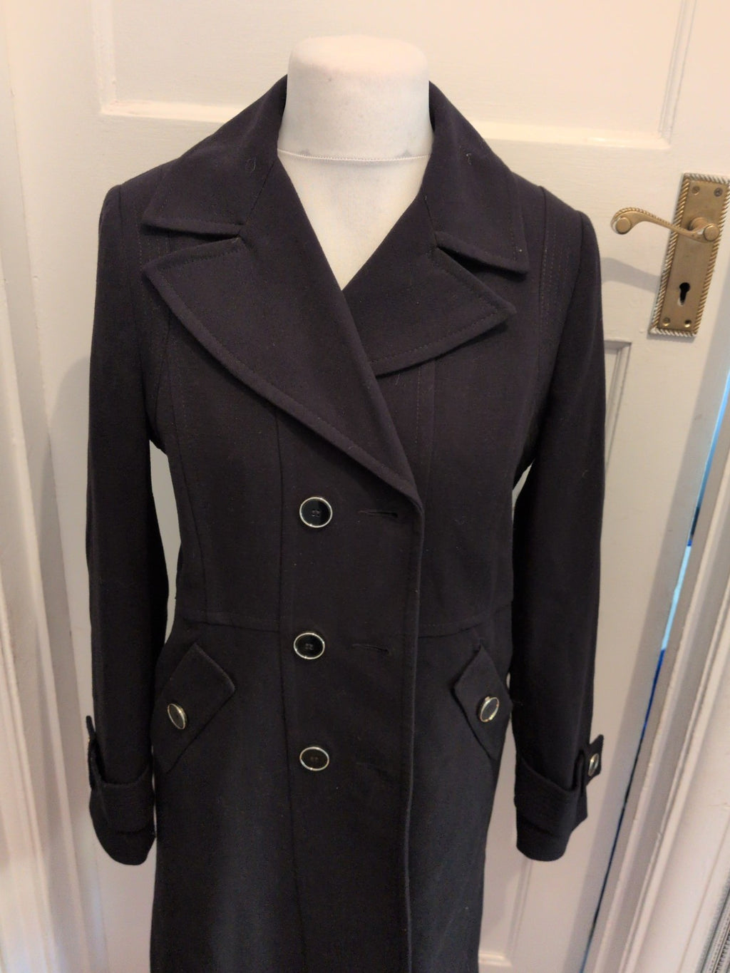 Wallis 12 Black Long Length Lined Jacket