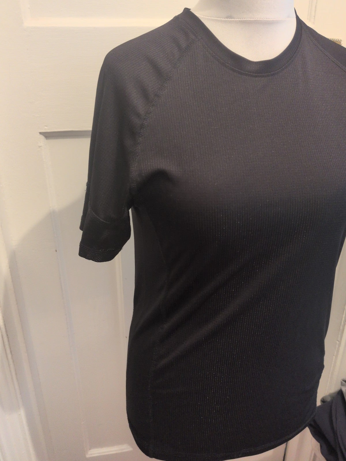 Workout Medium Black Breathable Short Sleeve T-shirt