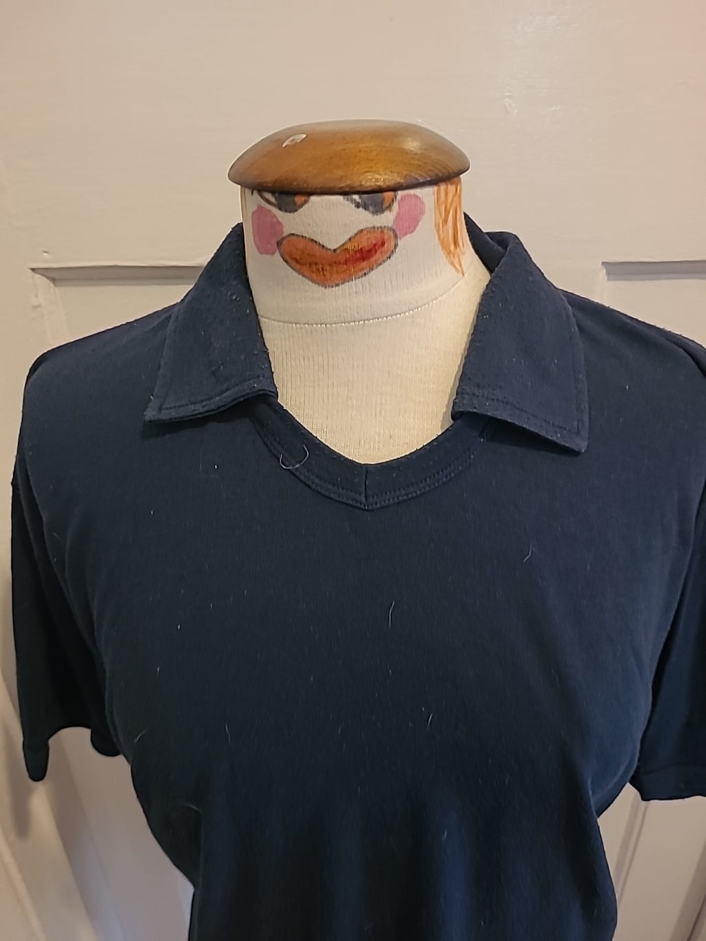 Mens Brutus Size Large Navy Short Sleeved Polo Shirt