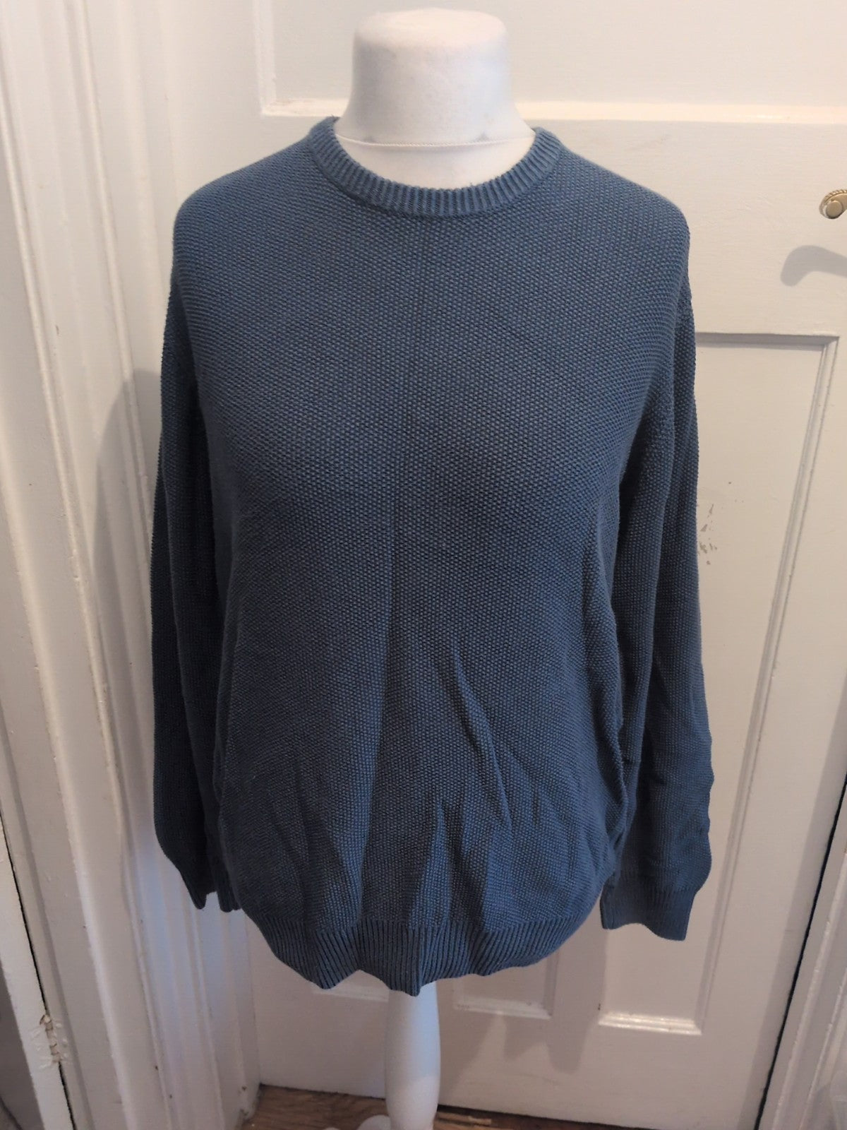 Marks And Spencer Large Teal Long Sleeve Pullover Jumper