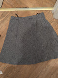 Honor Millburn 18 Grey Lined Midi Flare Skirt