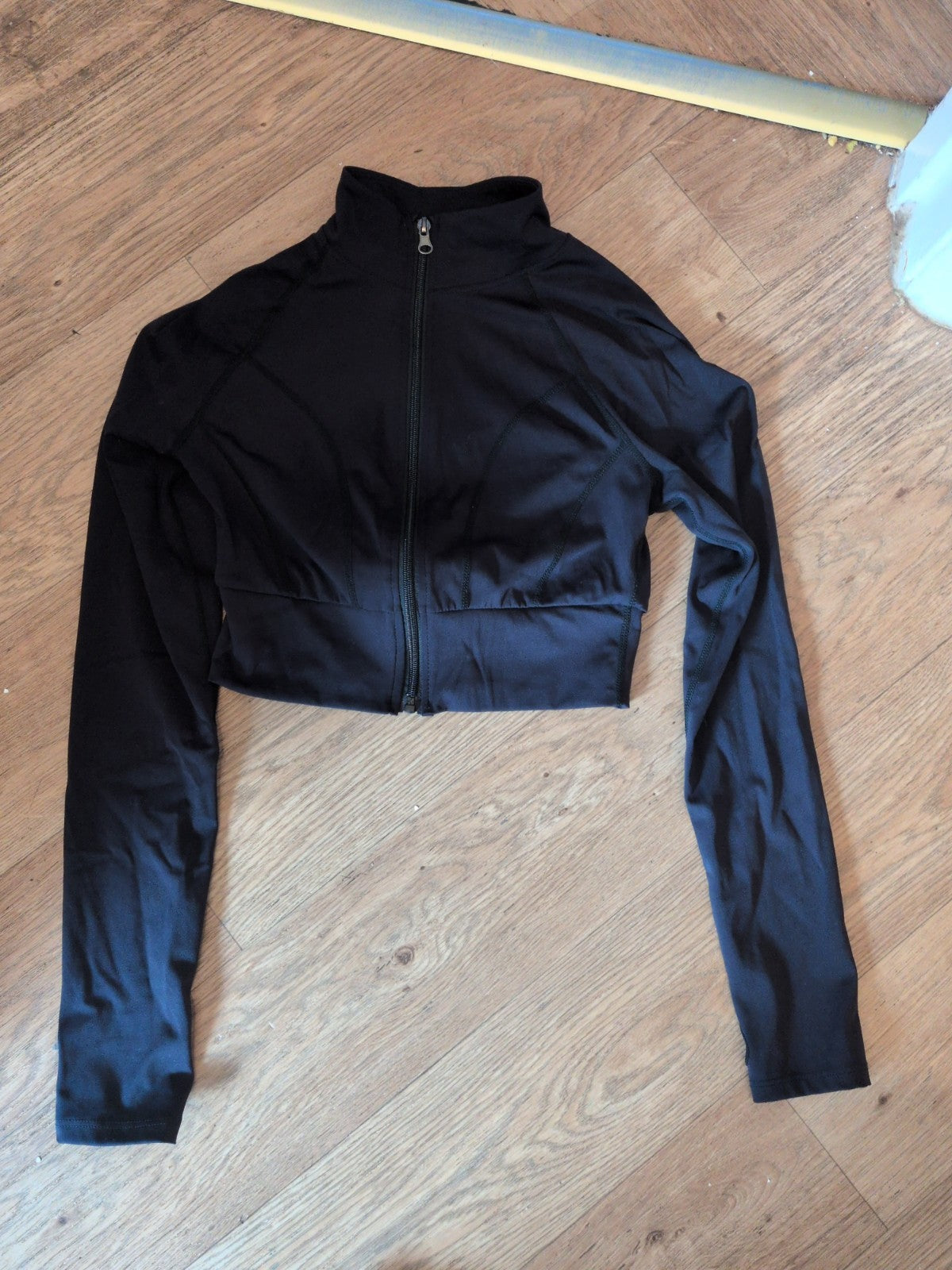 Ladies Shein Size Small Black Long Sleeve Track Jacket