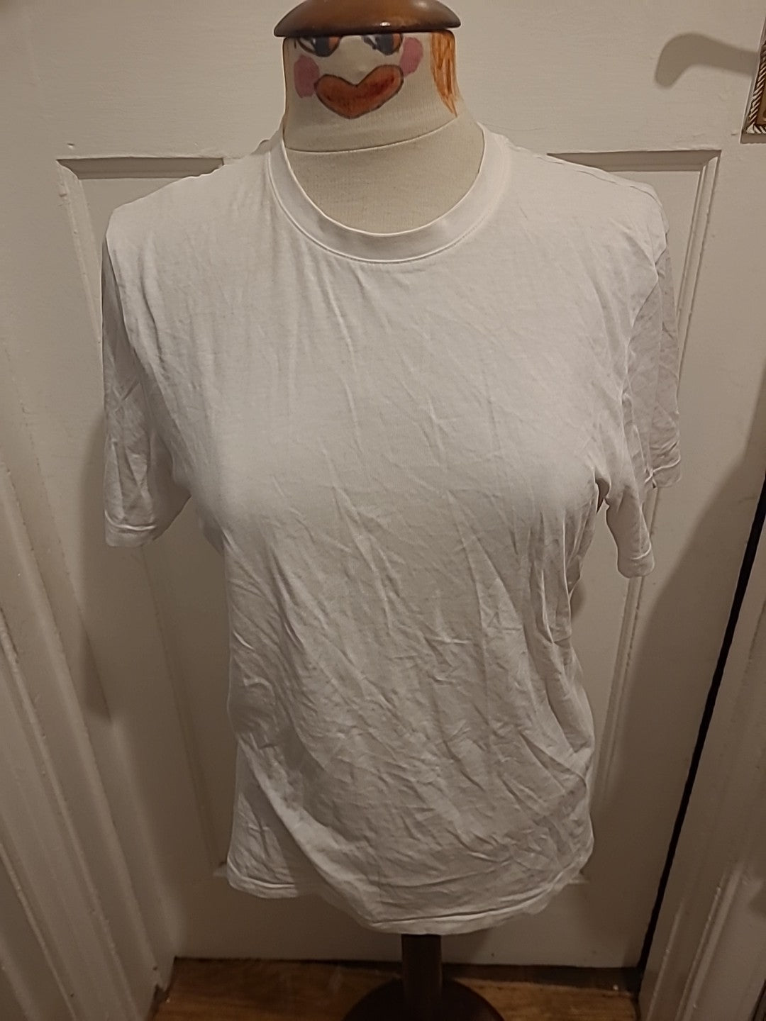 Mens Marks And Spencer Size Small White Short Sleeved Tshirt
