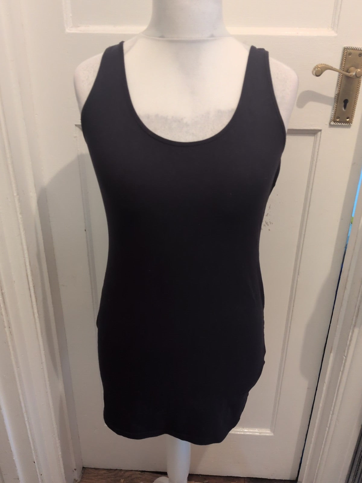 New Look 16 Black Sleeveless T-shirt