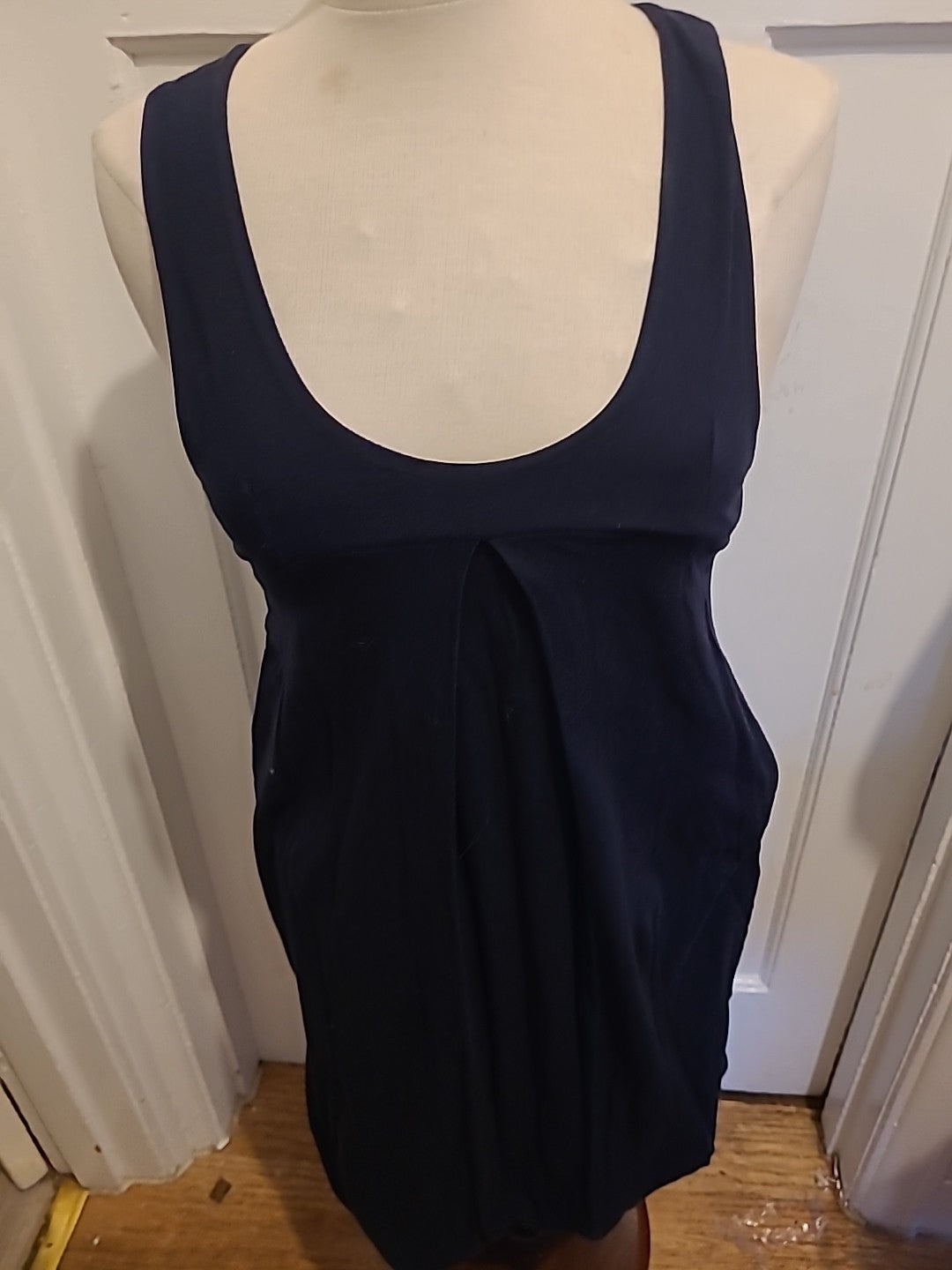 Ladies Size Large Navy Sleeveless Dress