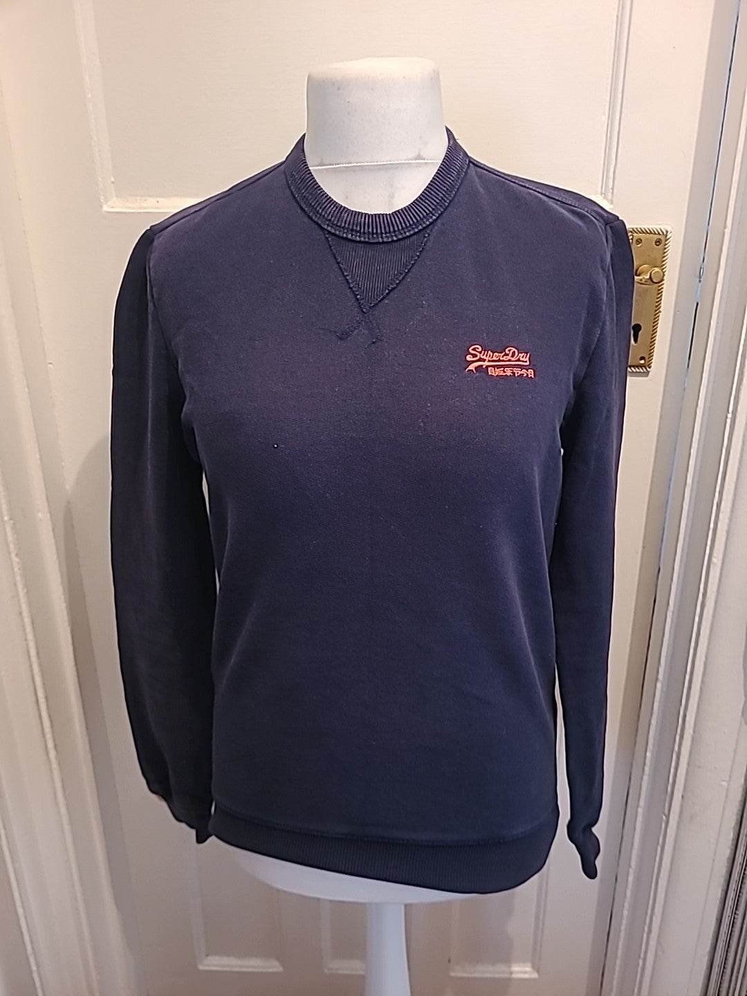 Mens Superdry Size Small Mavy Pullover Jumper