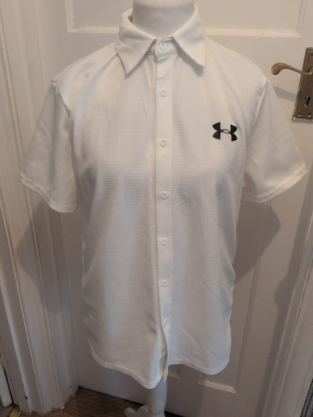 Under Armour Medium White Short Sleeve Polo