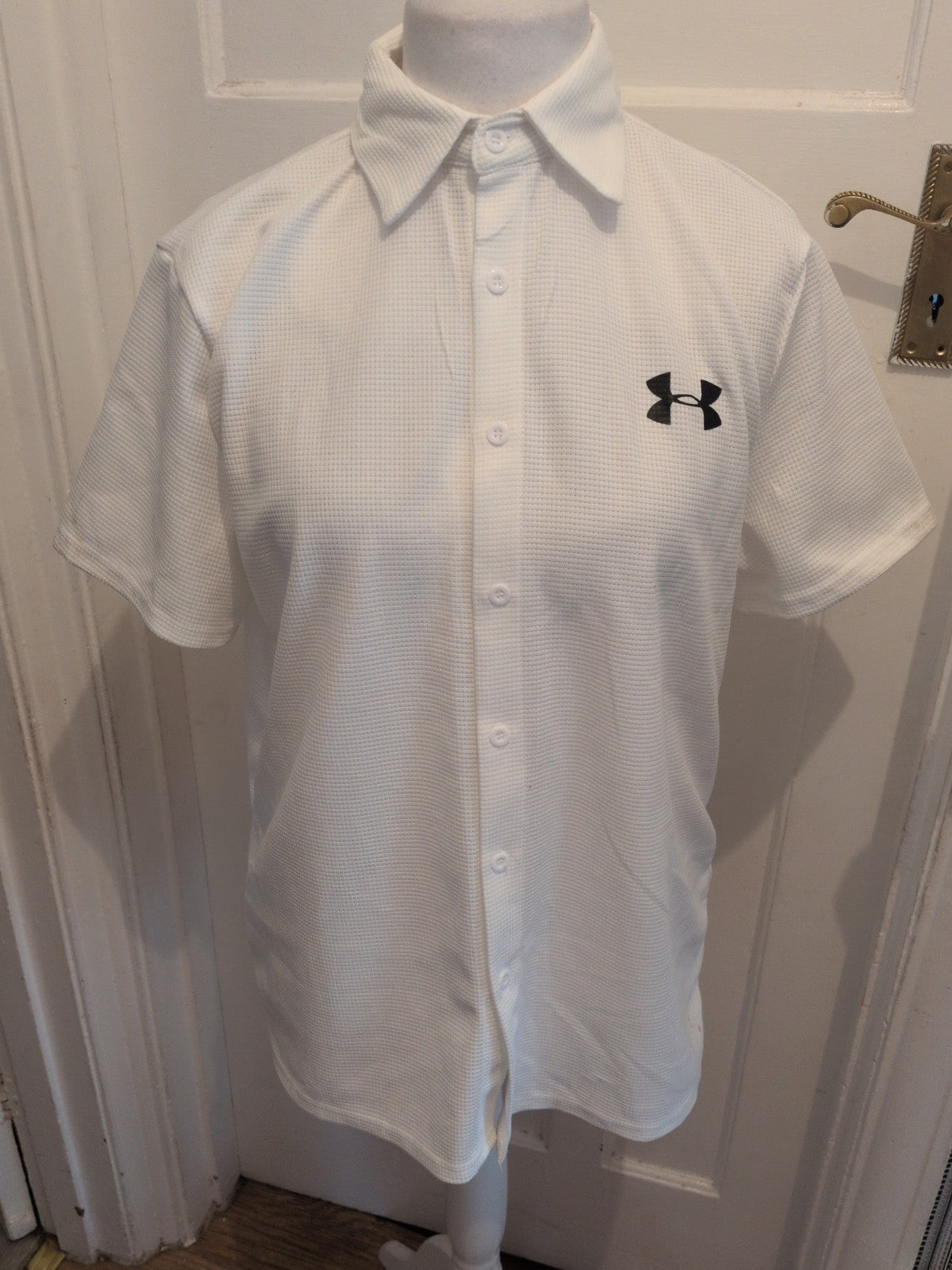 Under Armour Medium White Short Sleeve Polo