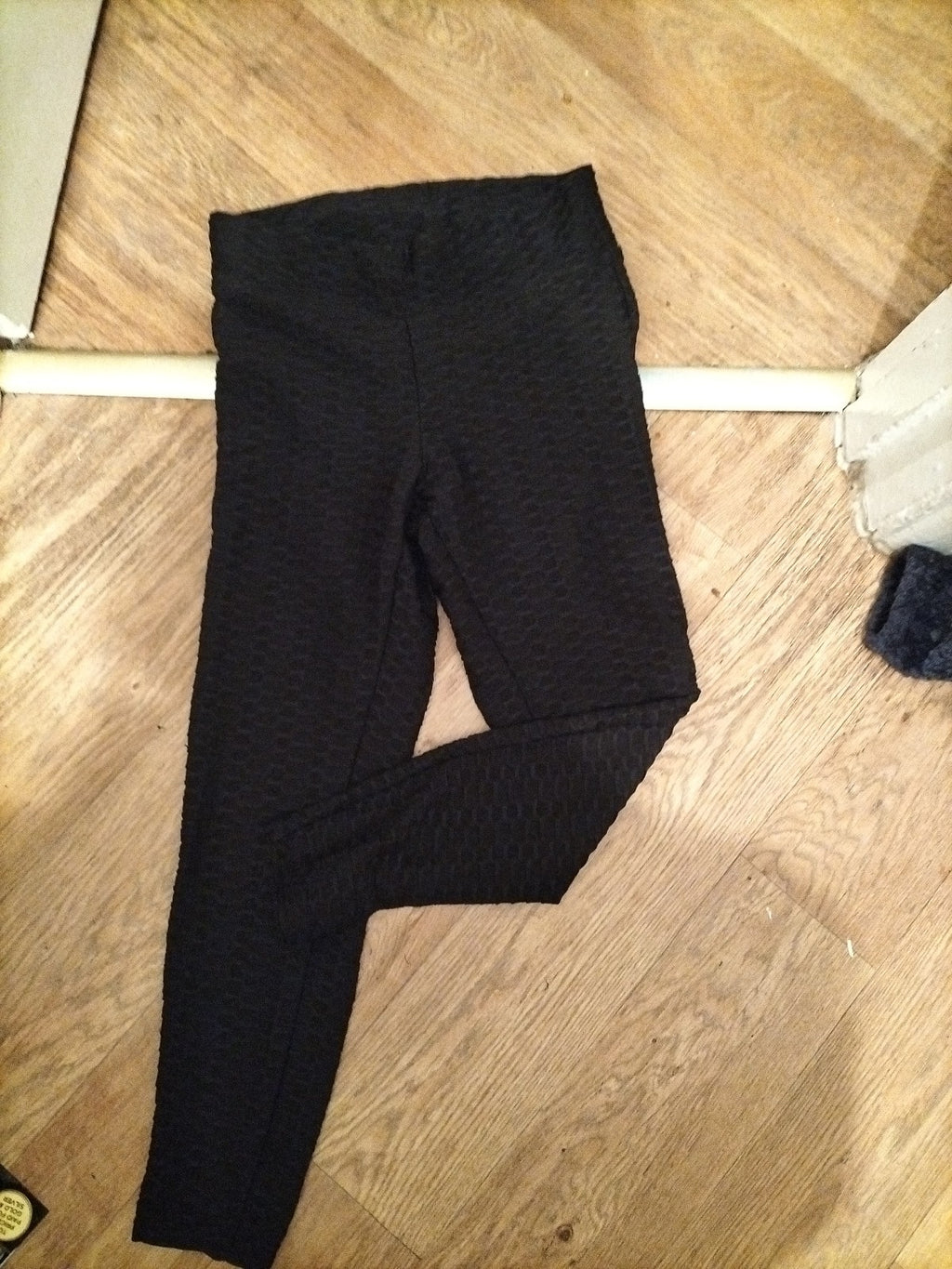 Ladies Souluxe Size 12 Black Textured Leggings