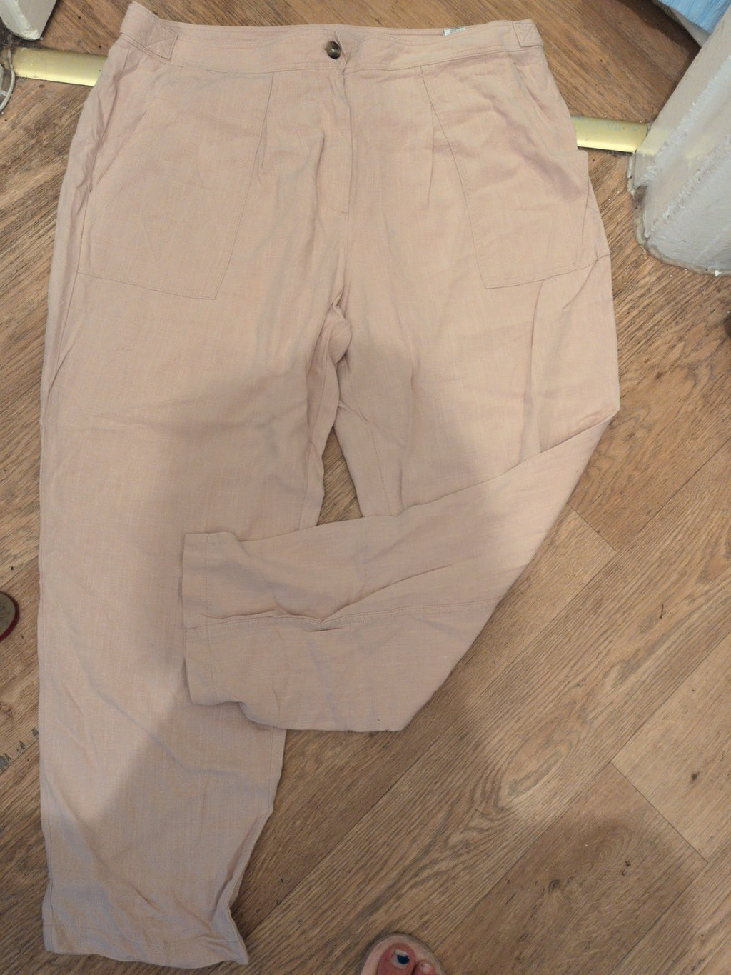 Marks And Spencer 20 Light Apricot Trousers