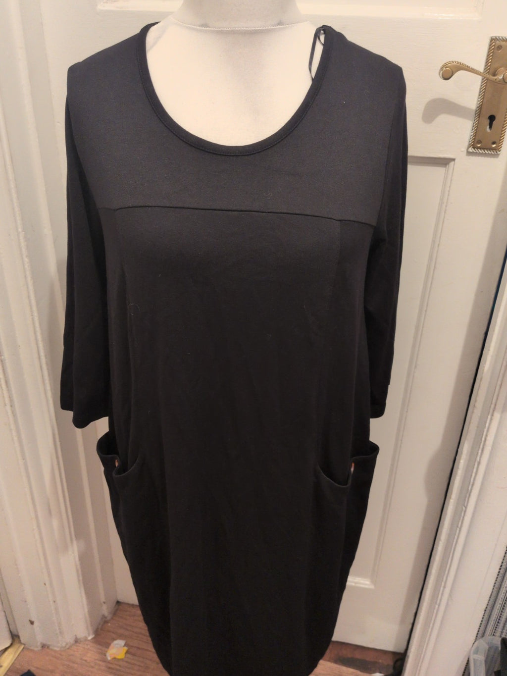 Bonprix Medium Black Half Sleeve Dress
