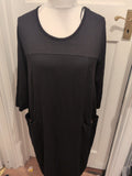 Bonprix Medium Black Half Sleeve Dress