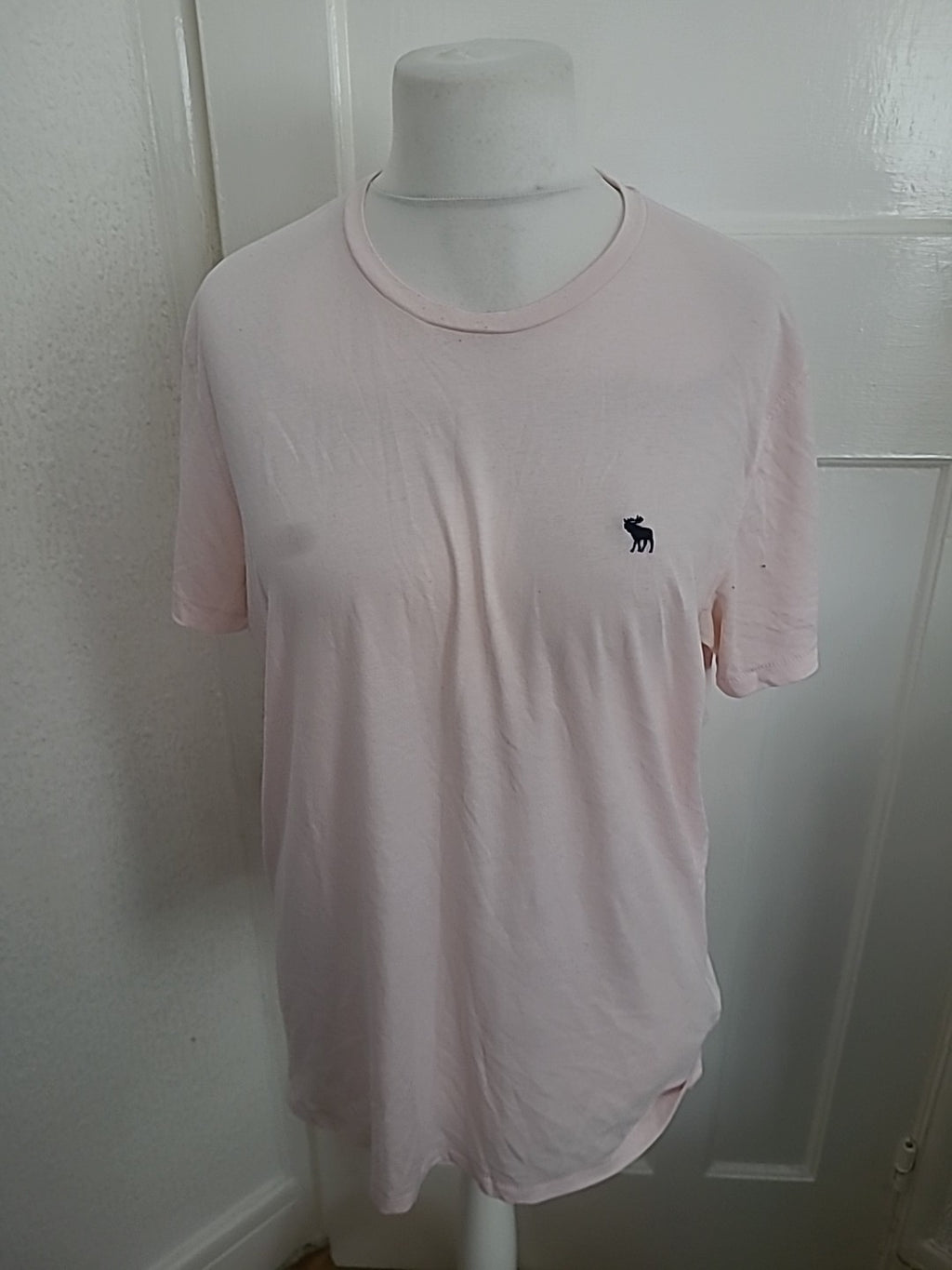 Mens Abercrombie&Fitch Size XL Pink Short Sleeved Tshirt Bobbling