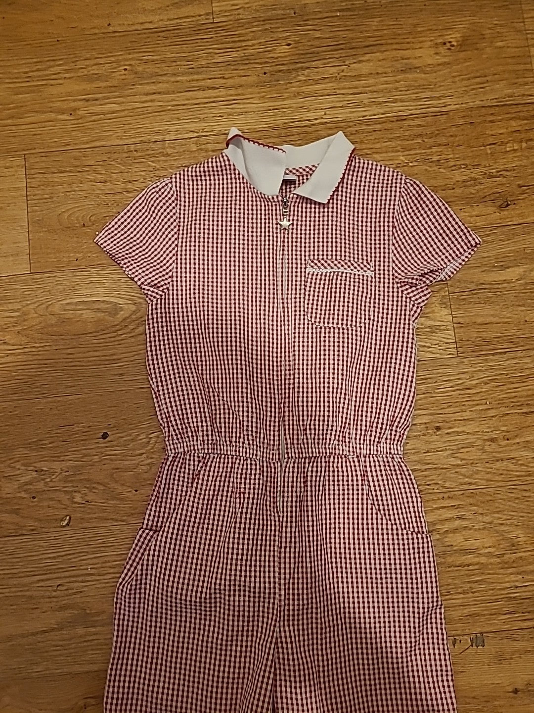 Girls Tu Age 7 Years Red Check Uniform