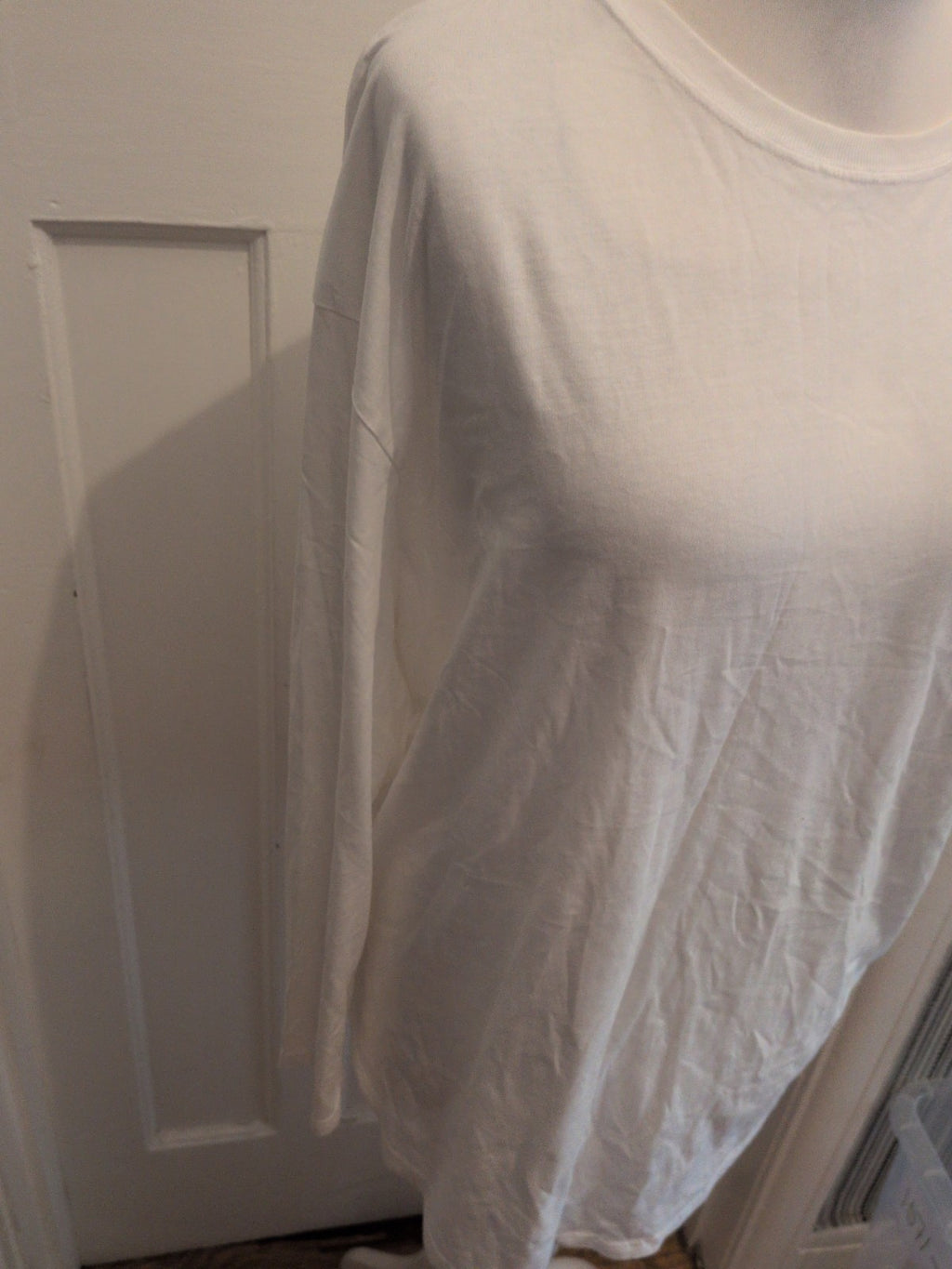 Inditex XL White Long Sleeve T-shirt