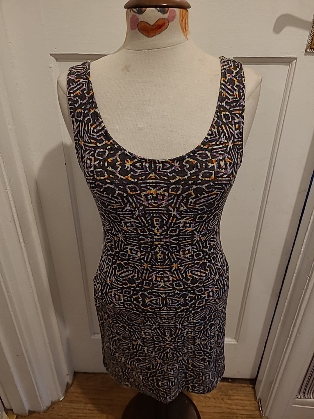 Ladies Atmosphere Size 14 Multicoloured Patterned Sleeveless Top
