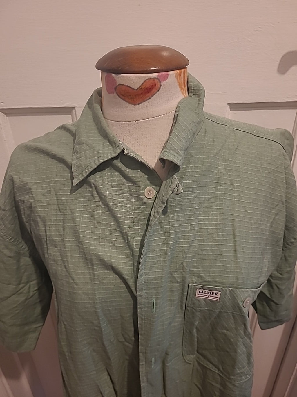 Ladies Falmer Size Small Green Short Sleeved Shirt