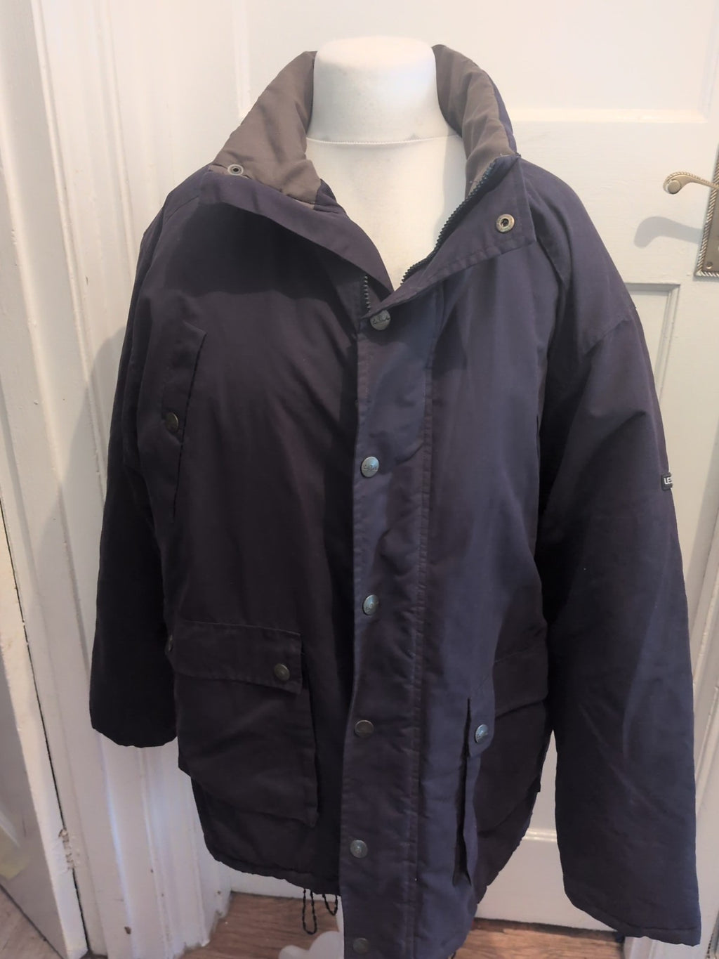 Le Shark Large Navy Slight Padded Full Zip Coat