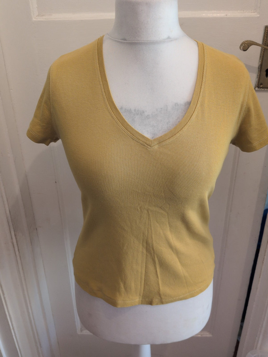 Marks And Spencer 14 Dark Yellow Short Sleeve T-shirt